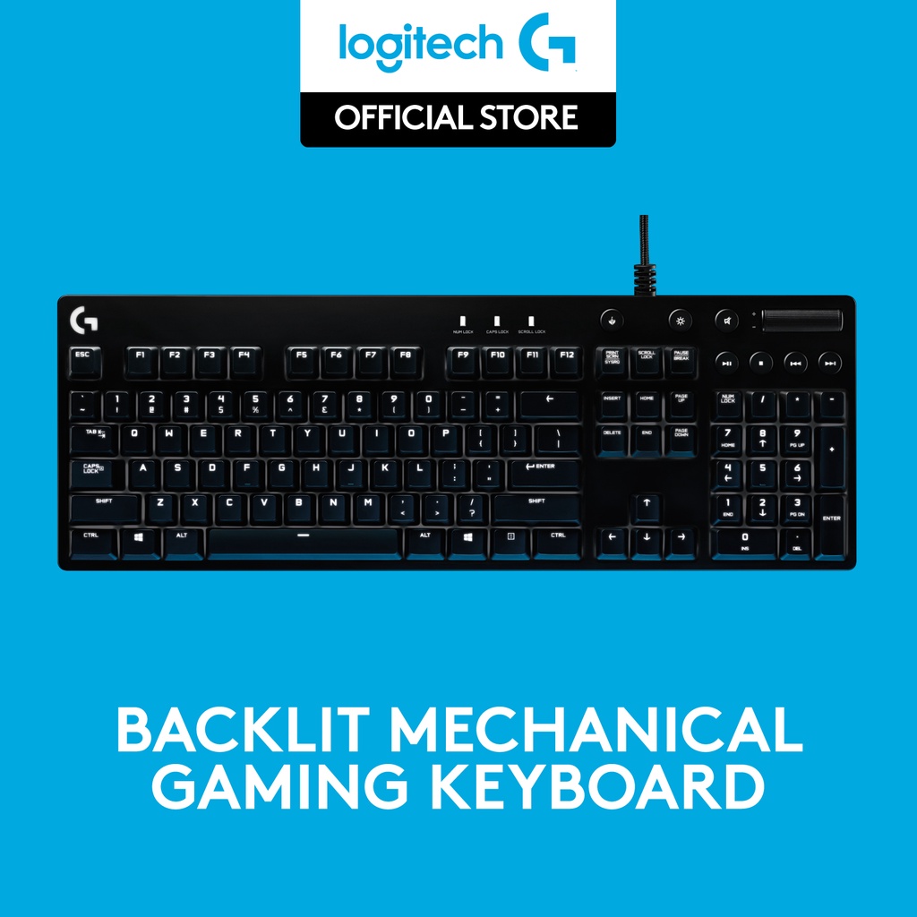 logitech g610 orion cherry blue keyboard gaming mechanical backlit
