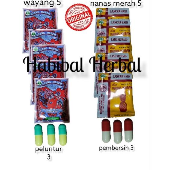 

SPECIAL PRICE jamu terlambat bulan | jamu lancar haid | jamu cap wayang + nanas merah ♪ 857