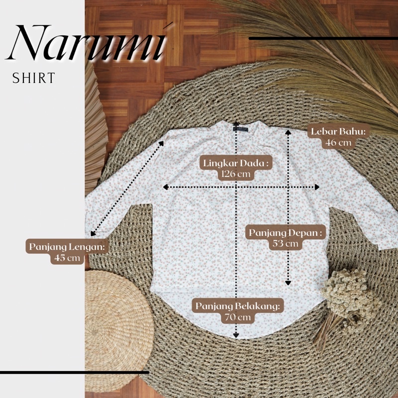 Arumi Narumi shirt Florsit Pattern by idellstore • Kemeja Bunga Ala korea