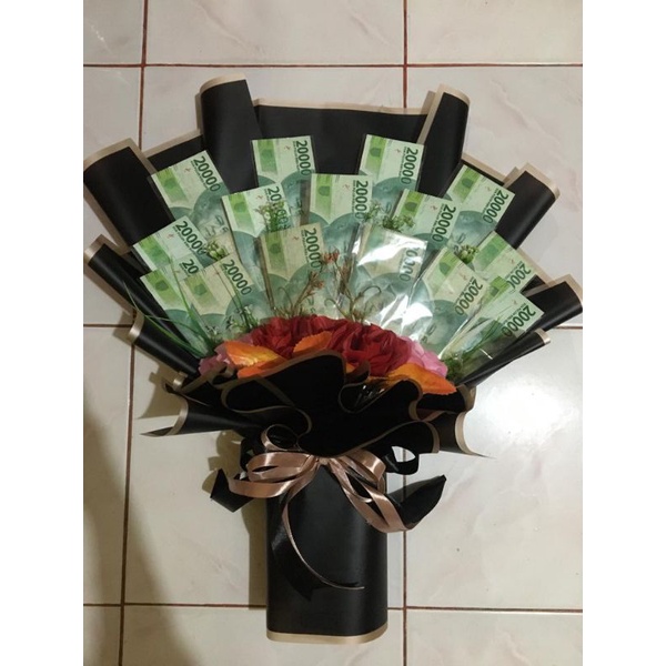 buket uang pecahan 20k