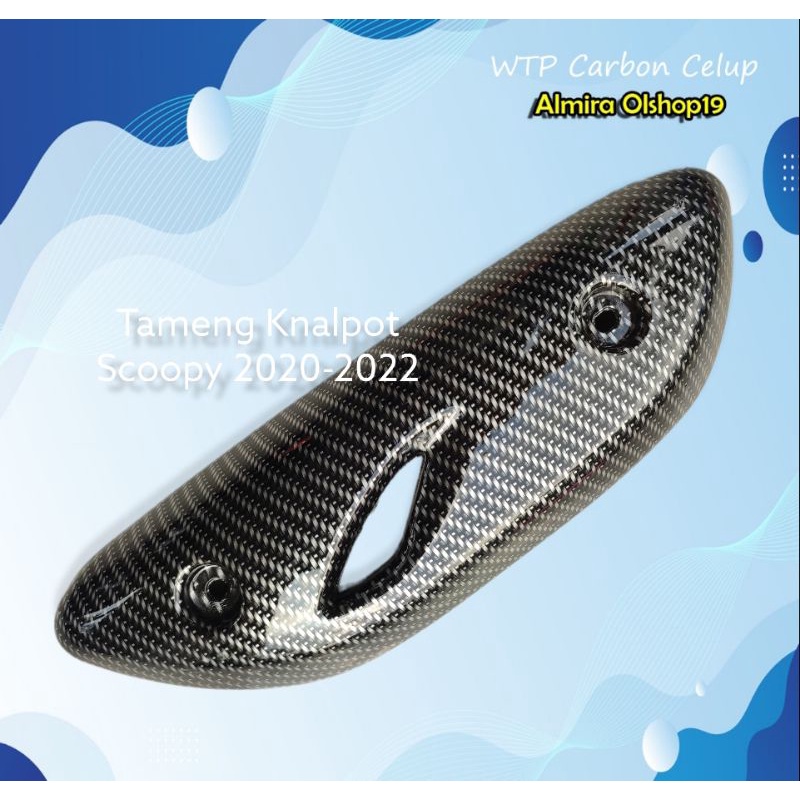 Tameng Knalpot Carbon Celup Scoopy 2020-2022