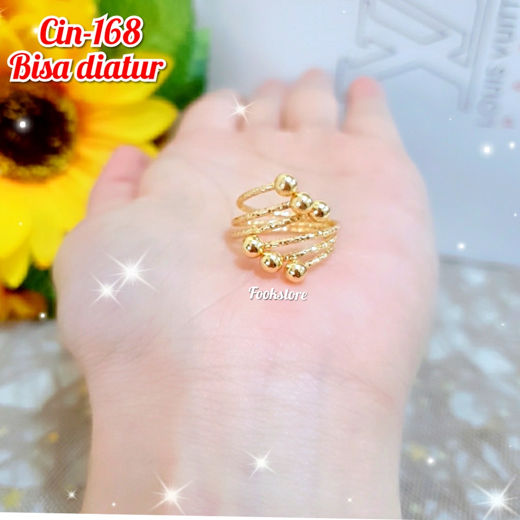 COD CINCIN MOTIF KUPU STYLE KOREA PERHIASAN WANITA/ONE SIZE/ANTI ALERGI