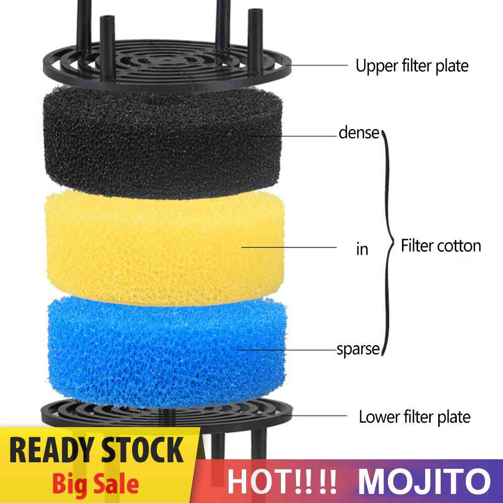 Ember Filter Akuarium Ikan Eksternal Ultra-Sunyi Dengan Spons