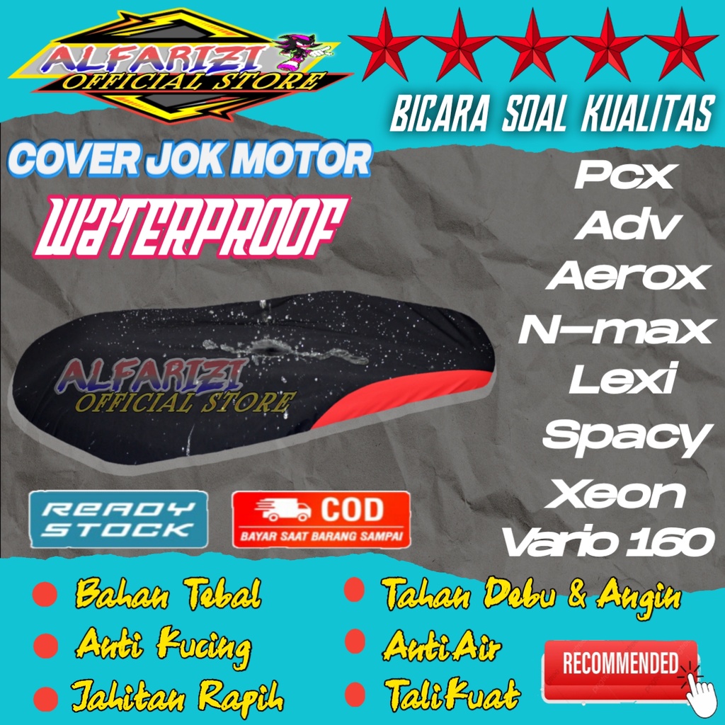 Kain Cover Jok Motor Anti licin Sarung Jok Motor N-max, Adv, PCX, Aerox, Lexi, Vespa, VARIO 160, Ban