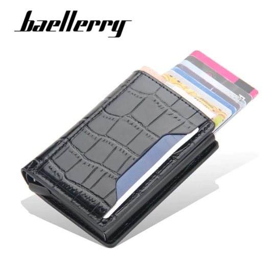 

Namecard Baellerry Original Rfid Anti Theft Card Dompet Kartu Kulit Bly035