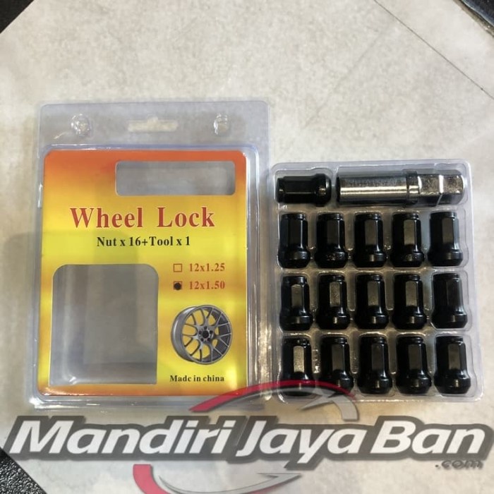 Mur Baut Maxguard Top Lugnut Roda Variasi Racing Velg Mobil Hitam Blak