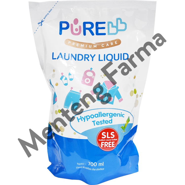 Pure Baby Combo Laundry Liquid 700 ML - Cairan Pembersih Pakaian Bayi