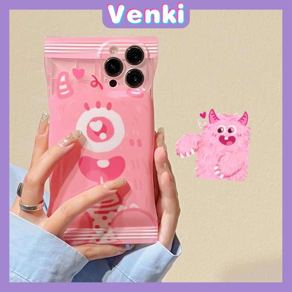 Case For iPhone 14 Pro Max Soft TPU Clear Case Snack Case Cartoon Cute Monster Camera Protection Airbag Shockproof For iPhone 14 13 12 11 Plus Pro Max 7 Plus X XR