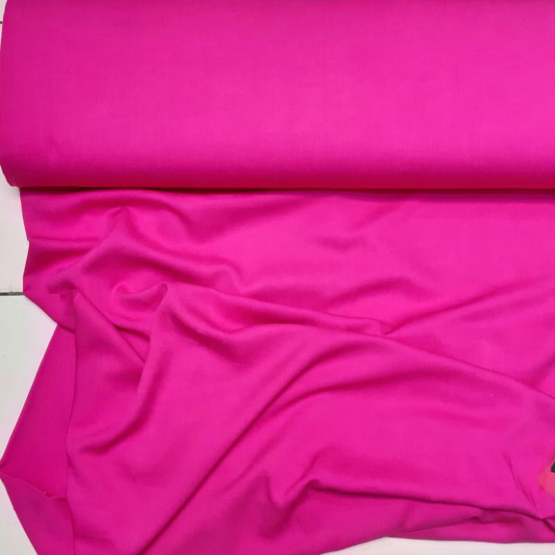 bahan kain rayon twill pink fanta ex garment branded grade a