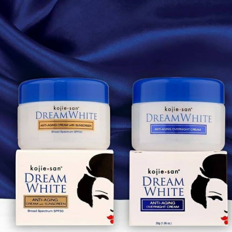 Kojie San Cream Dream White spf 30 / overnight cream 30gr / krim siang malam kojiesan