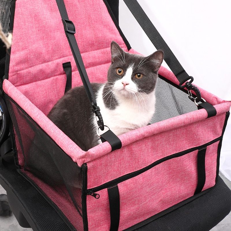Kotak Kursi Tempat Duduk Anjing Kucing Pet Booster Waterproof Mobil