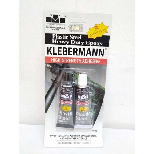 Klebermann Lem Besi 5 Menit Besi / Plastic Steel Epoxy 48 Gram