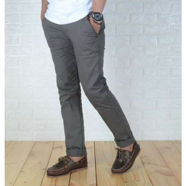 CELANA PANJANG CHINOS PRIA BAHAN KATUN TWILL