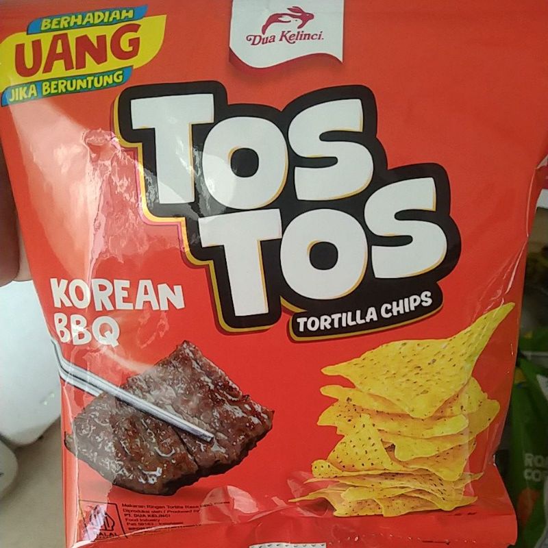 TosTos tortilla Dua kelinci 25gr per renceng