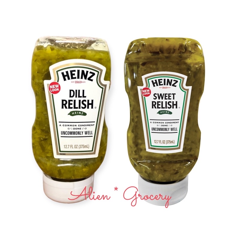 

HEINZ KRAFT Dill Sweet Relish Pickled Pickle Gherkins Acar Timun 12.7oz 375ml