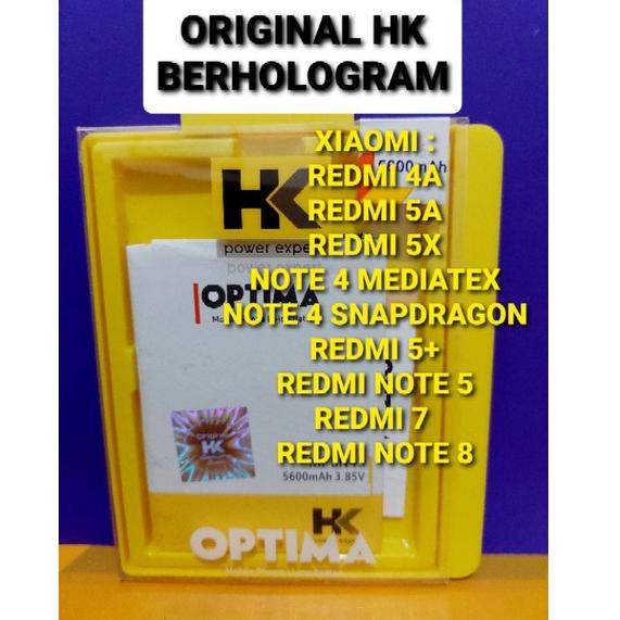 "WHO.18Oc22х" BATERAI XIAOMI REDMI 7 4A 5A 5X NOTE 8 NOTE 4 MEDIATEX SNAPDRAGON DOBEL POWER HK