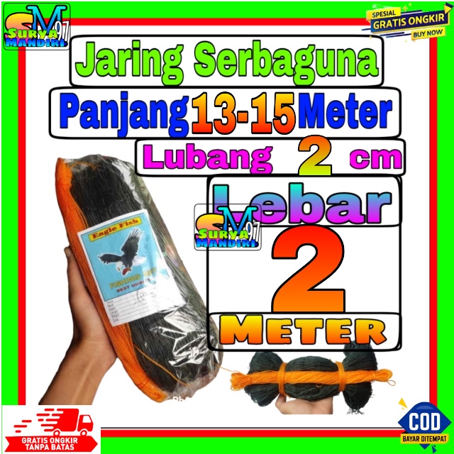 Jaring Pagar Ayam 2 meter / Jaring Lubang Kecil /Jaring Kandang /Jaring Burung / Jaring Taman