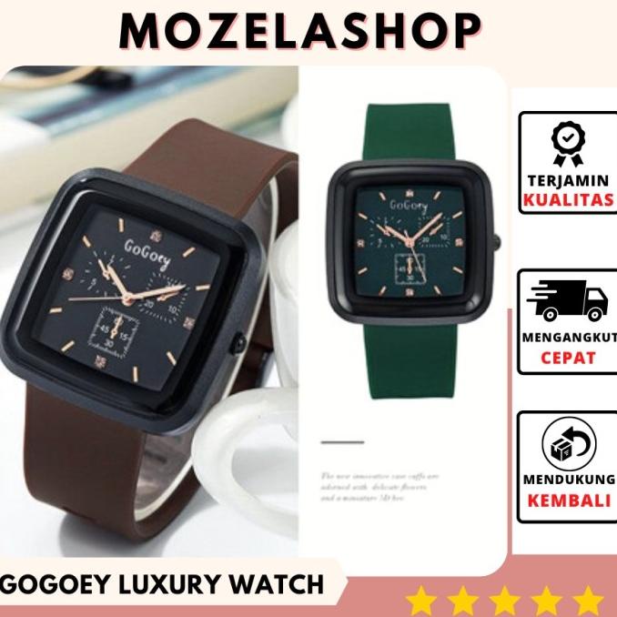 Gogoey Luxury Watch Jam Tangan Wanita Pria Minerva Casual Sporty Strap Nekalistore