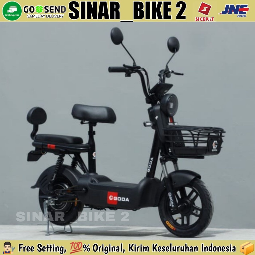 Sepeda Motor Listrik E-Bike Goda 125 500 Watt,, UOU US1 Viper Golden 500 Watt