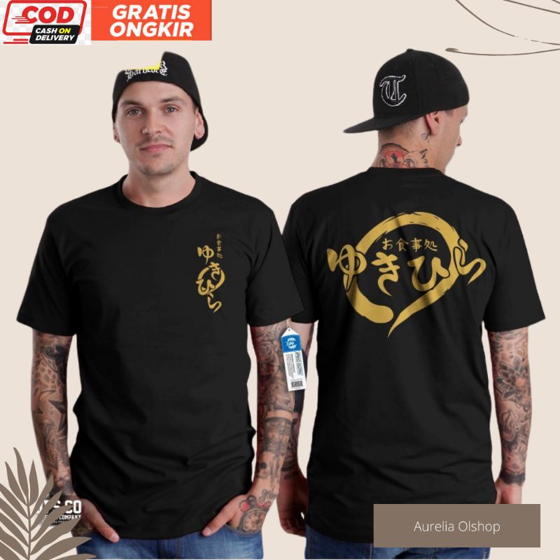 Baju Distro Cowok Original Motif Anime Jepang Shokugoki Yukihira Murah