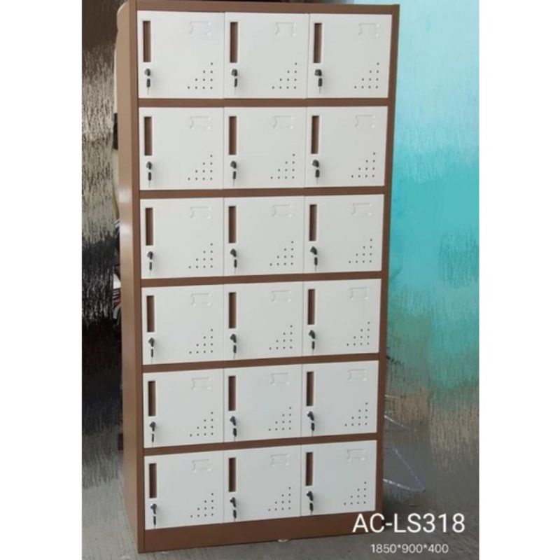 lemari loker besi Avery 18 pintu