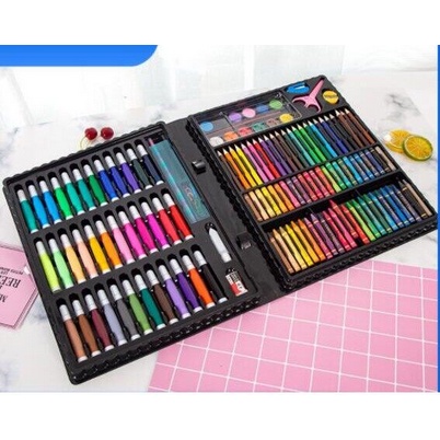 Crayon Warna Isi 150Pcs Full Set Coloring Krayon Pewarna Anak Tools Art Seni Kesenian Colorful Prakarya Melukis Paint Mewarnai Lukisan Kerajinan Tangan Draw Drawing Kertas Lukis Painting Kids Perlengkapan Menggambar Peralatan Drawing Color Grosir Prakarya