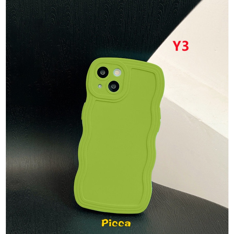 Casing Redmi 12C 9 10 9T 9A 9C 10A 9C NFC Redmi Note 11 Note10 Note9 Note8 Note 10s Note 11s Note 10 Pro Max Plus Casing Warna Permen Padat Simple Shockproof Wave Edge Soft Cover