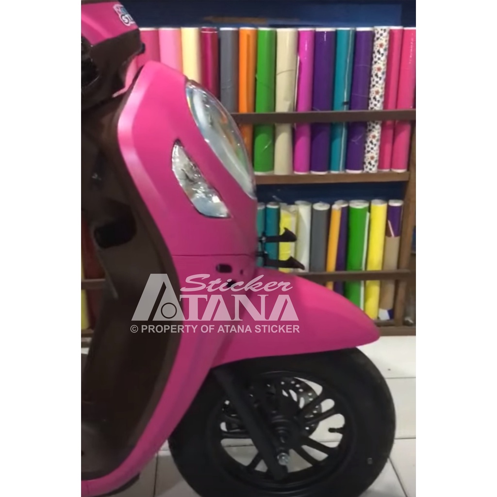 Skotlet Pink Doff Scotlet Magenta Dop Stiker Merah Muda Sticker Meteran Decal Roll Scotlite Body Sepeda Motor Matic Scotlight Mobil Tiang Kaca Background Aquarium Lantai Tiang Aksesoris PCX NMAX Kawasaki Ninja CBR Megapro Satria Aerox ADV Lexi Beat Karbu