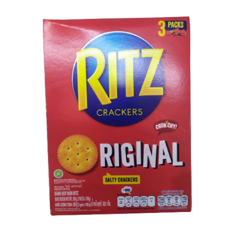 

Ritz Crackers Crunchy Original Biskuit Salty Crackers 300gr Isi 3 Packs