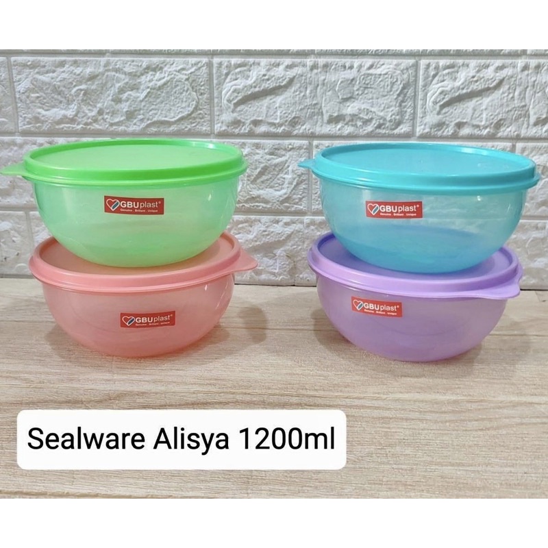 GBU Plast Alisya Medium 1200 ml Toples Makanan Kedap Udara BPA Free Food Safe Sealware