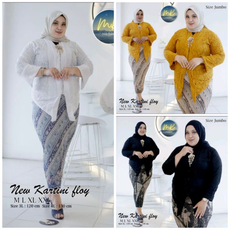Setelan kebaya floy brokat kebaya brokat jumbo set kebaya kebaya jumbo LD 130 atasan kebaya brukat j