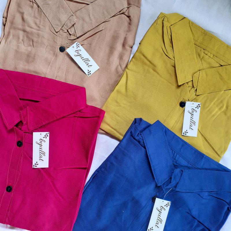 SIMPLY BLOUSE / KEMEJA RAYON POLOS WANITA