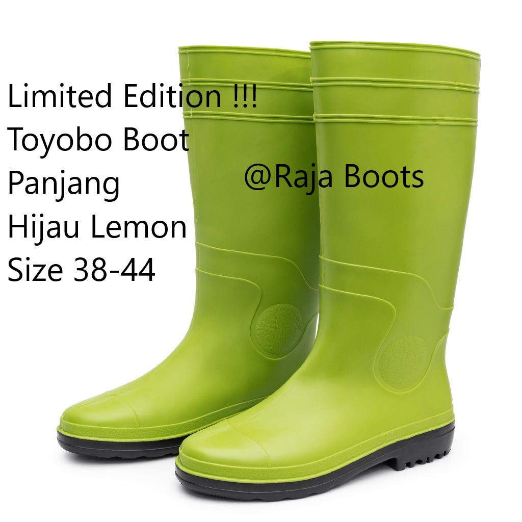 Toyobo Boots &amp; MaxSafe Boots Panjang Lemon Green
