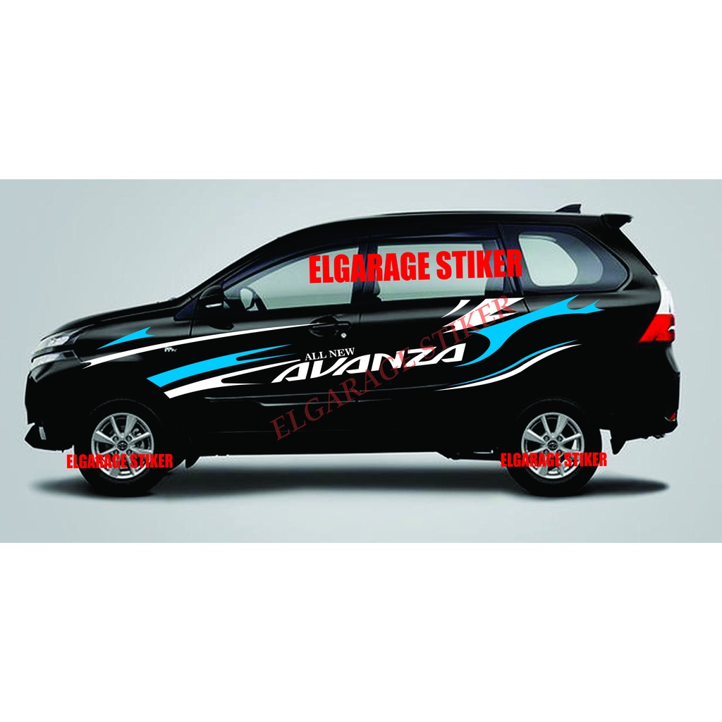 Stiker mobil avanza stiker list body mobil avanza cutting stiker body samping mobil avanza