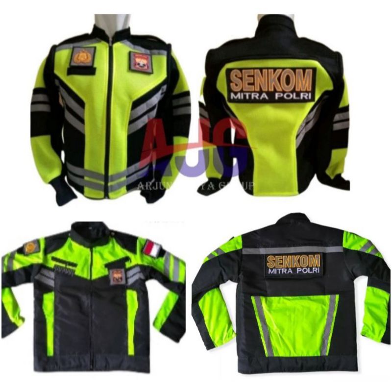 Jaket Senkom mitra polri,rompi jaket senkom