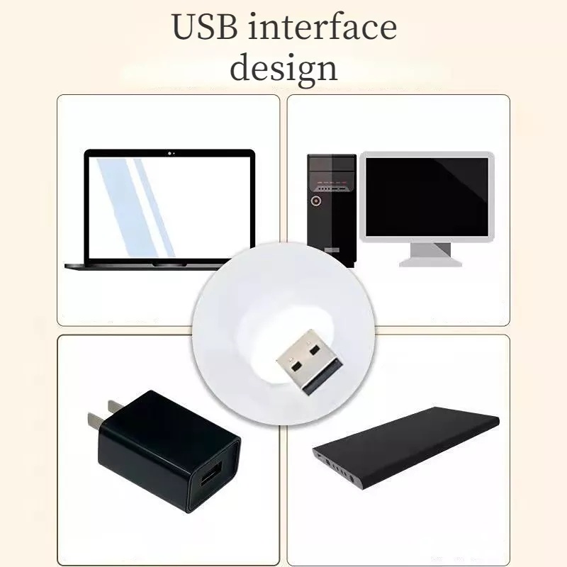 Lampu Mini LED USB Steker Penerangan Membaca Buku Portable Multifungsi