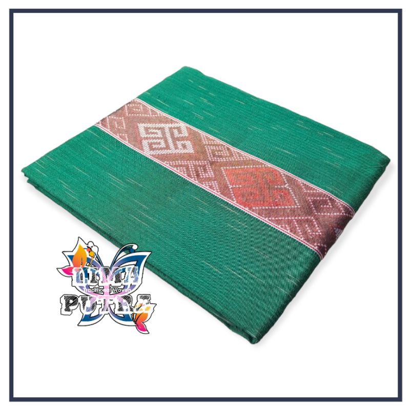 Kain Tenun Lurik Hujan Gerimis Warna Hijau