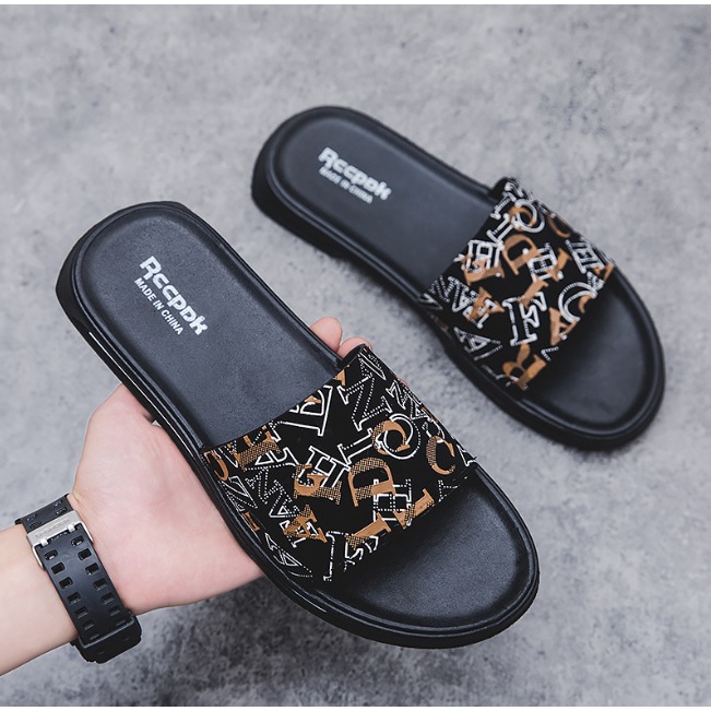 TBIG [COD] Size 38 - 45 Sandal Slop 301 Sandal Pria Import Santai Casual Sandal Pantai