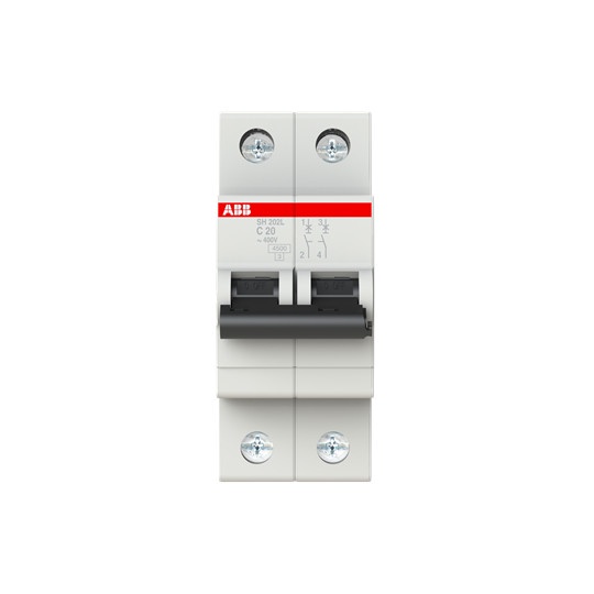 ABB MCB 20 AMPERE 2 POLE 4.5 kA NOT SCHNEIDER CHINT