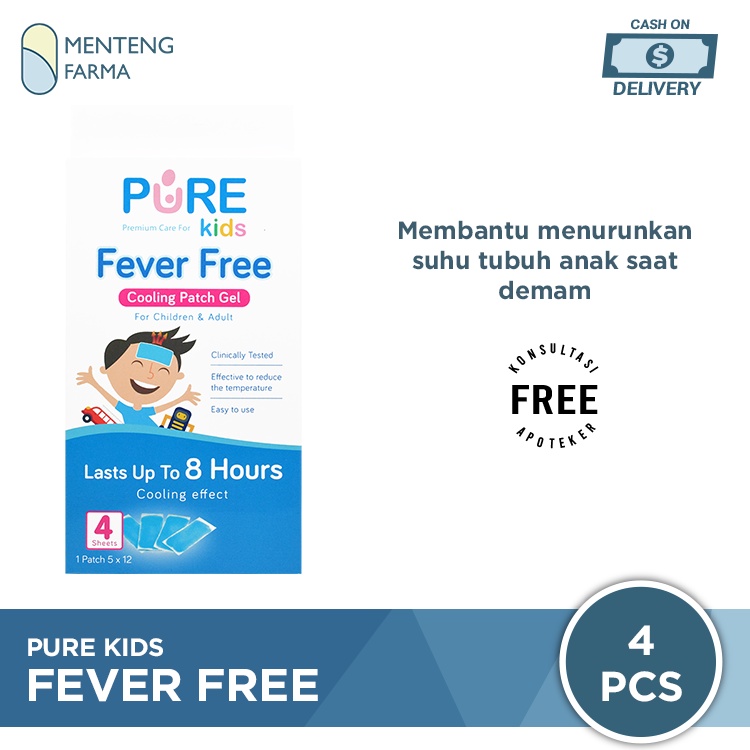 Pure Kids Fever Free - Plaster Kompres Demam Anak dan Dewasa