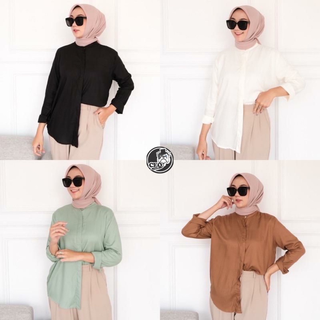 LAURA KEMEJA WANITA RAYON PREMIUM