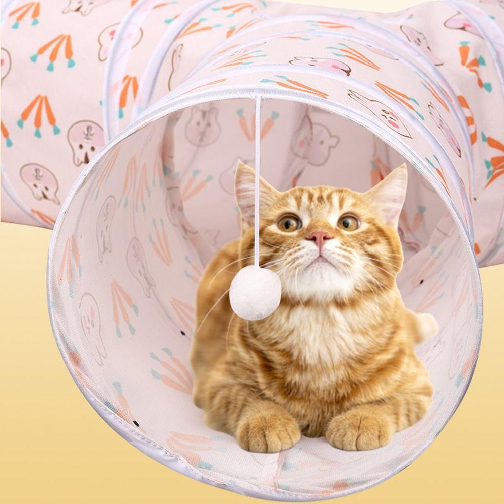 [Elegan] Mainan Kucing Indoor Kitten Interaktif Collapsible Berolahraga Hiding Tent