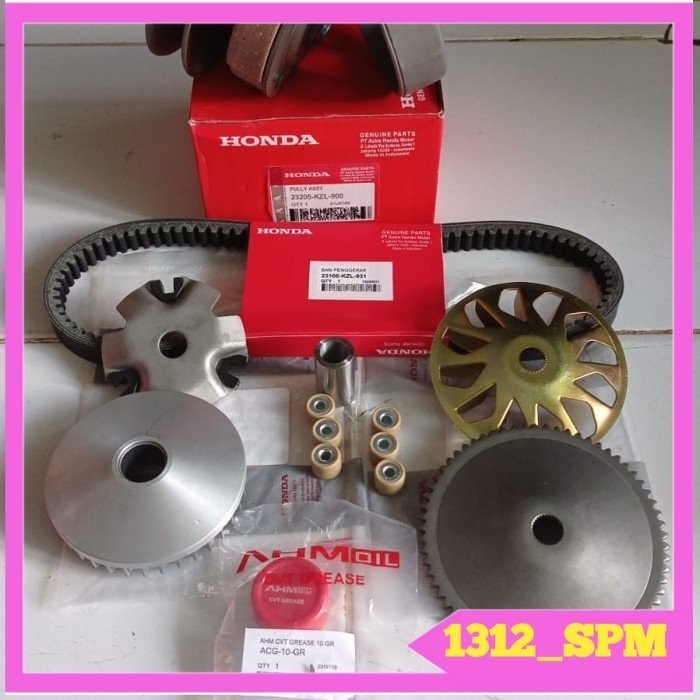PAKET CVT FULL SET HONDA BEAT FI SCOOPY FI SPACY FI START KASAR(KZL) - Original Equipmen Manufakture
