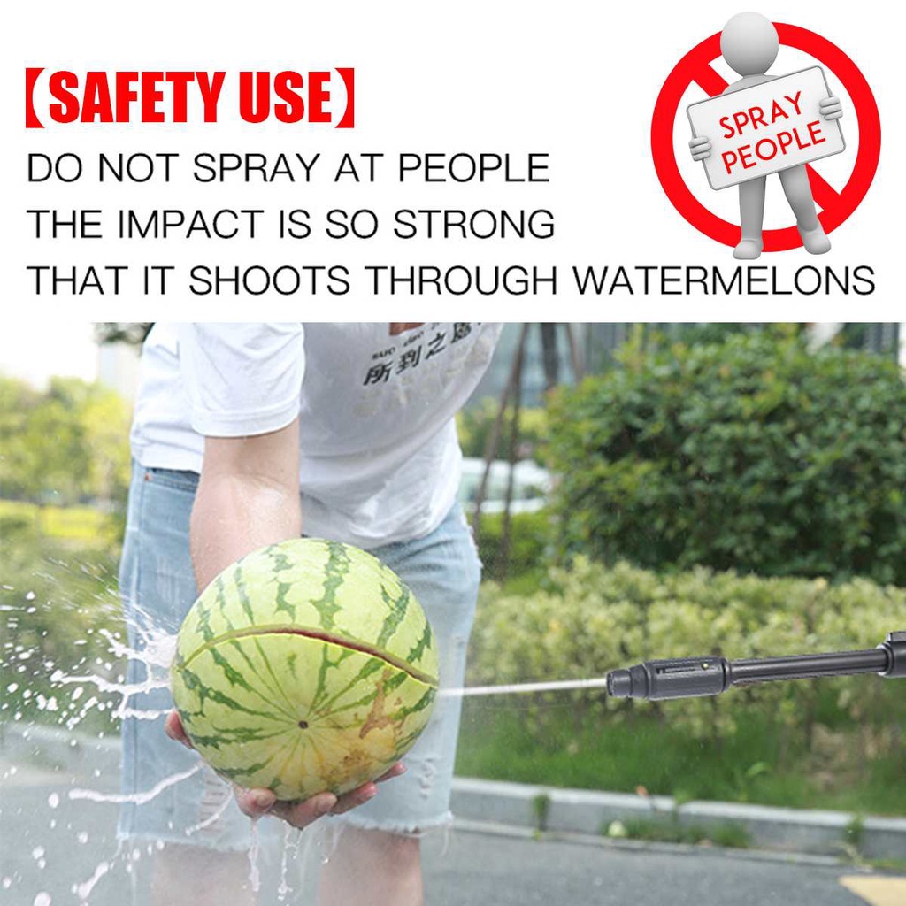 Cordless High Pressure Washer Spray Gun Car Wash Pressure Water Nozzle Cleaner 288V Battery/Jet Cleaner Cordless Mesin Cuci Mobil Motor Steam Semprotan Air