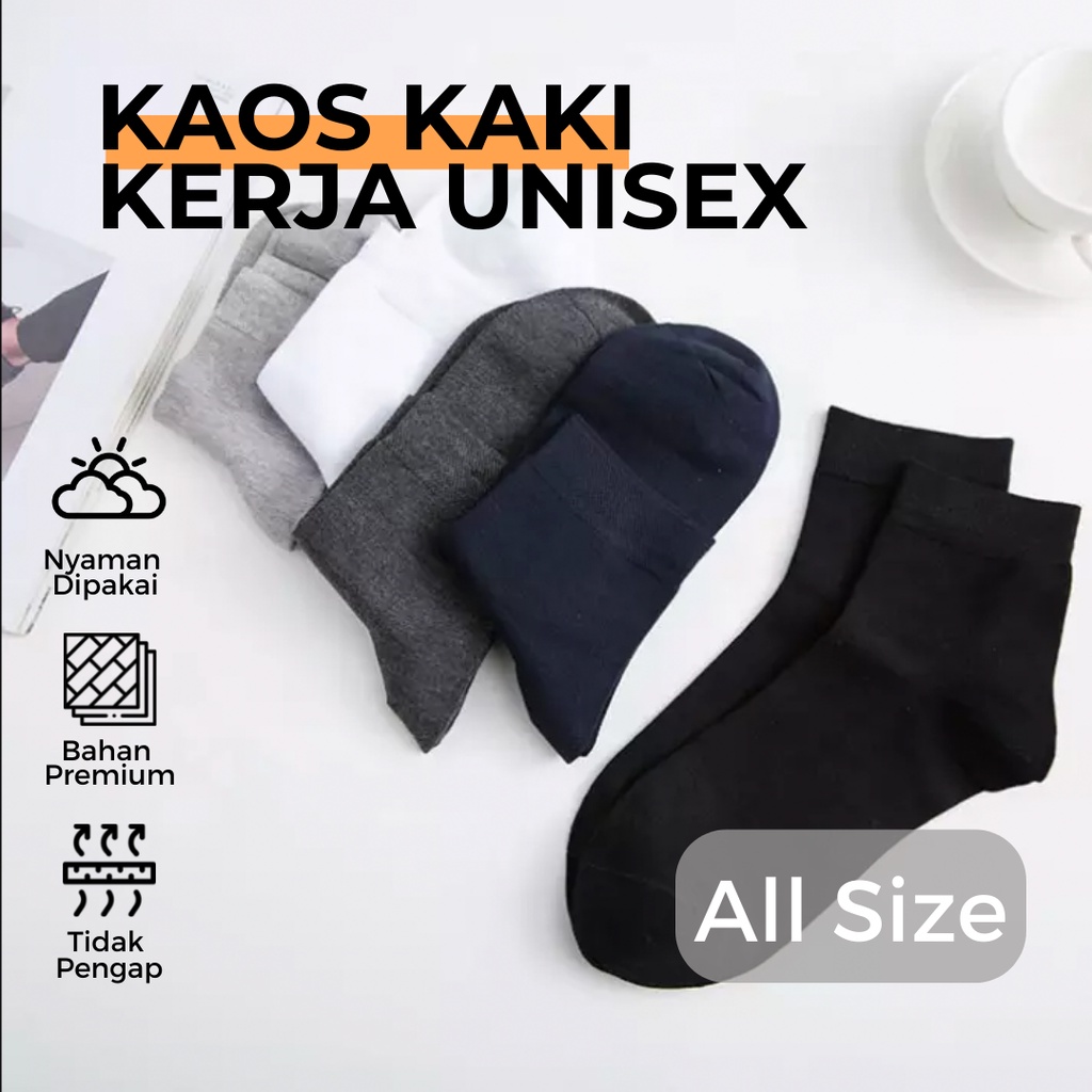 KAOS KAKI PRIA DEWASA/KAOS KAKI KERJA PANJANG/KAOS KAKI KANTORAN Diatas Mata Kaki