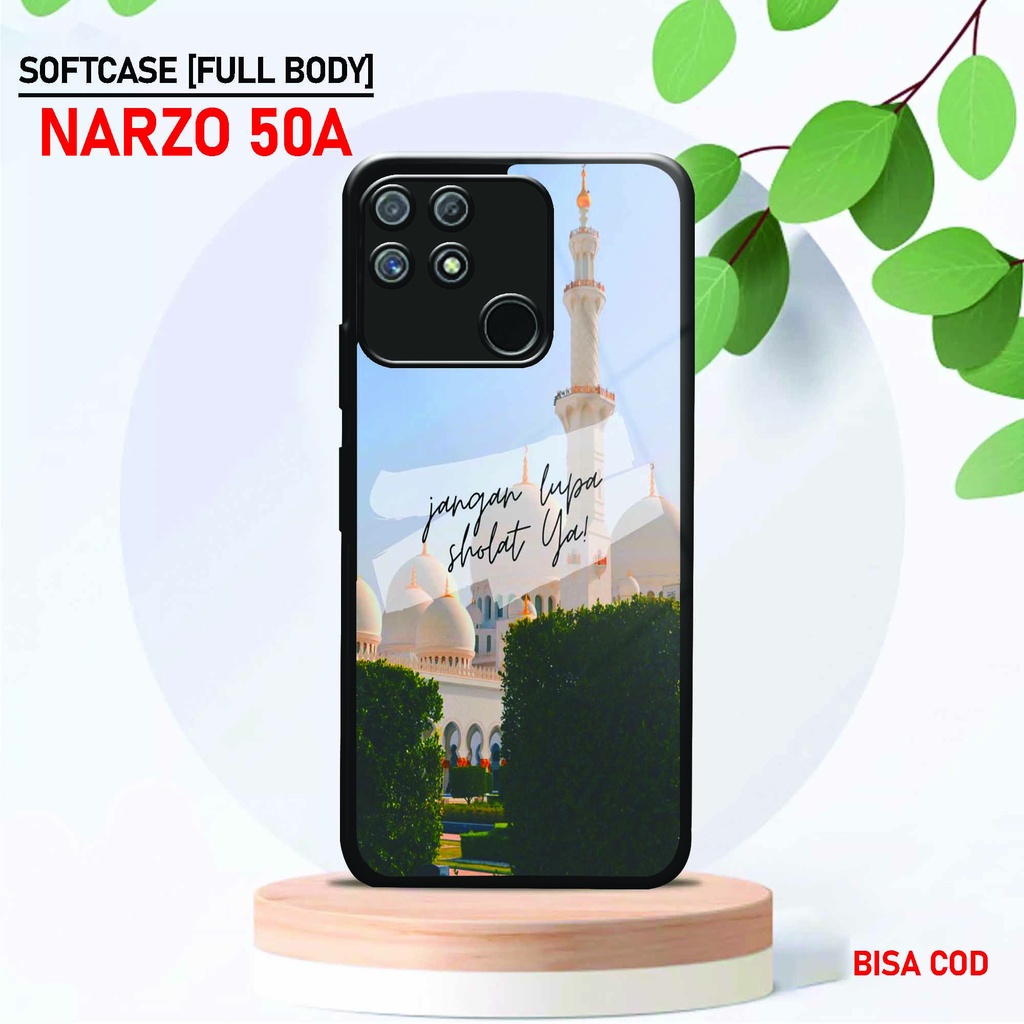 Softcase Kaca Kilau Realme Narzo 50A - ( SC 62 ) Case Full Body Realme Narzo 50A - Silikon Glossy Re