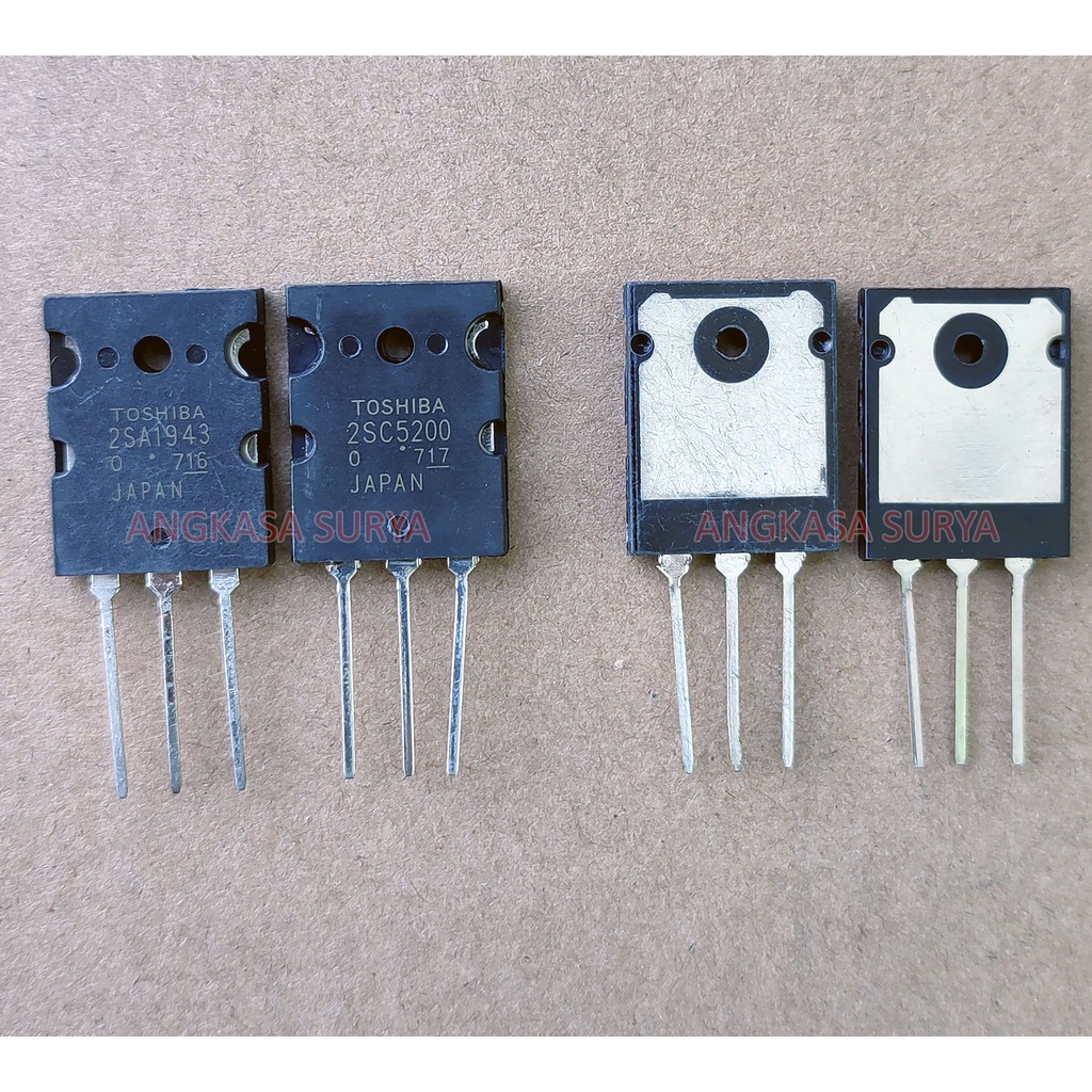 TR TOSHIBA 2SA1943 2SC5200 LOT 716 717 TRANSISTOR FINAL 1943 5200 150 WATT