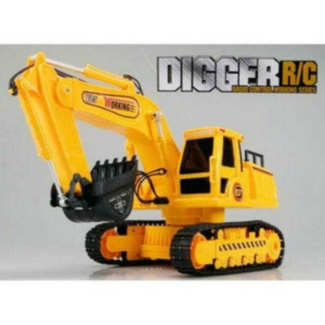 Truck DIGGER Merk Remot Control Besar Bego BESAR Excavator
