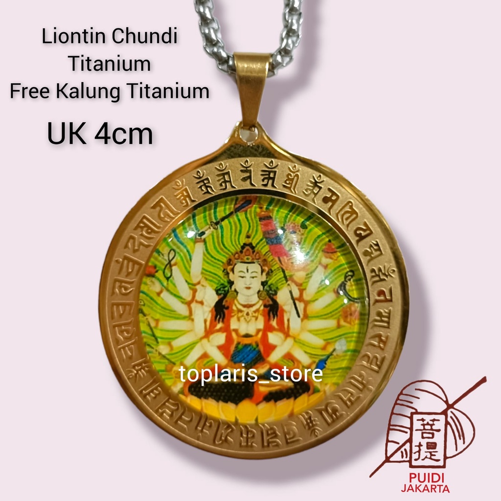 Kalung Bandul Chundi Kwan Im Titanium