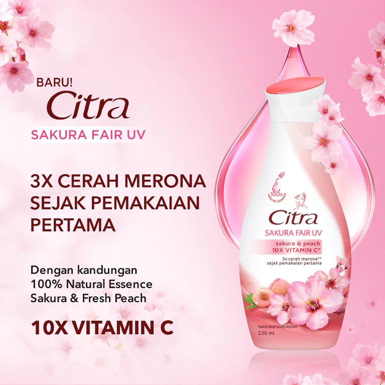 Citra Hand Body Lotion Sakura